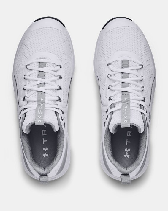 Men's UA Charged Commit 3 Training Shoes in White image number 2